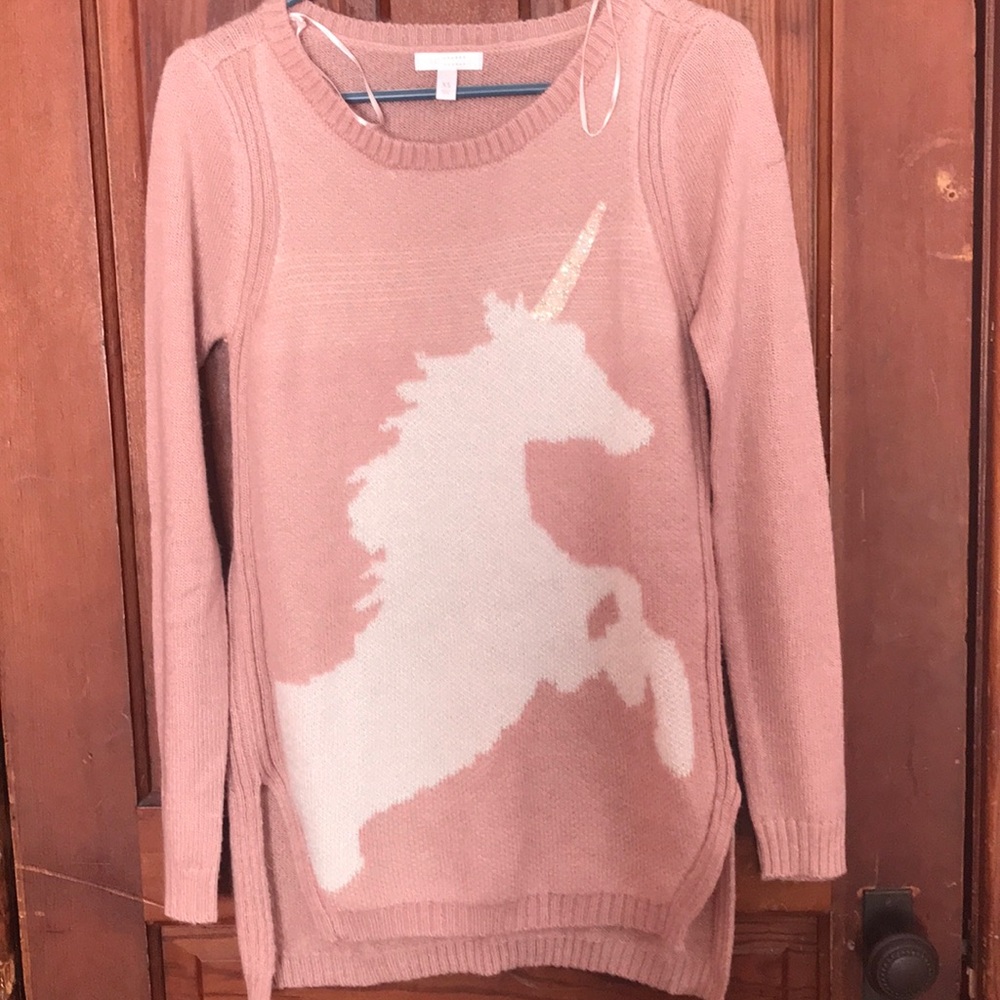 Pink Unicorn Sweater